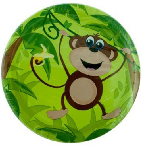 Monkeys Birthday Party 9" Dinner Plates