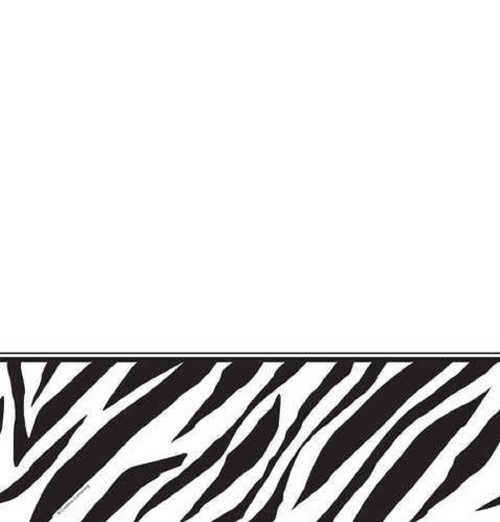 Zebra Animal Print Party Decoration Plastic Tablecover