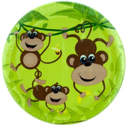 Monkeys Birthday Party 7" Dessert Plates