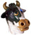 Cow Latex Mask Animal Instincts Adult Costume Accessory