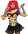 Evil Clown Gloves Female Adult Costume Accessory