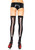 Opaque Thigh Highs w/Stapled Wound Backseam Adult Costume Accessory