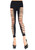 Opaque Spandex Shredded Side Footless Tights Adult Costume Accessory