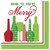 Holiday Toasts Christmas Party Beverage Napkins - Drink 'Til You're Merry