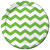 Chevron & Polka Dots Fresh Lime Party 9" Dinner Plates