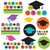 Colorful Commencement Graduation Party Decoration Cutouts