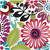 Modern Floral Party 10" Square Banquet Plates