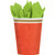 Poppy Red Border Party Bulk 9 oz. Paper Cups