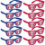 Texas Rangers MLB Baseball Sports Party Favor Printed Glasses