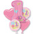 Hugs & Stitches Girl 1st Birthday Party Decoration Mylar Balloon Bouquet