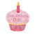 Sweet Little Cupcake Girl 1st Birthday Party Decoration 36" Mylar Balloon