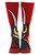 Devil Striped Crew Socks Cuphead Game Fancy Dress Halloween Costume Accessory