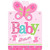 Welcome Little One Girl Butterfly Baby Shower Party Invitations w/Envelopes