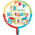 ABC Birthday Building Blocks 1st Birthday Party Decoration 18" Mylar Balloon