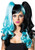 Split Long Curly Wig w/Ponytail Clips Fancy Dress Up Halloween Costume Accessory