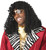 Supa' Freakin Wig Long Pimp Curls Fancy Dress Halloween Adult Costume Accessory