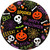 Spooktacular Candy Bat Spider Skull Pumpkin Halloween Party 7" Dessert Plates