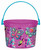 Glitzy Girl Butterfly Shopping Fancy Kids Birthday Party Favor Plastic Bucket