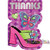 Glitzy Girl Butterfly Shopping Fancy Kids Birthday Party Thank You Notes Cards