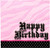 Super Stylish Pink Black Zebra Polka Dot Birthday Party Paper Luncheon Napkins