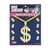 Big Daddy Dollar Sign Necklace Pimp Fancy Dress Halloween Costume Accessory