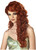 Mermaid Wig Long Curls Red Fancy Dress Up Halloween Adult Costume Accessory