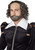 William Shakespeare Wig Fancy Dress Up Halloween Adult Costume Accessory
