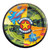 American Heroes Camo Military Camouflage Birthday Party 9" Paper Dinner Plates