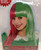 Elf Wig Red & Green Adult Costume Accessory