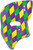 Mardi Gras Phantom Plastic Mask Costume Accessory