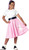 Poodle Skirt Pink w/Patch Child Costume