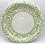 Leaf Green Ornamental Scroll Party 9" Dinner Plates
