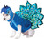 Peacock ImPawsters Pet Costume