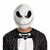 Jack Skellington Plastic Face Mask Adult Costume Accessory