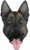 German Shepherd Mask Adult Costume Accessory