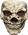 Skull 3 White Face Mask Adult Costume Accessory