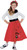 Jitterbug Girl Red 50's Favorites Child Costume