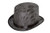 Zombie Top Hat Grey Adult Costume Accessory