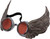 Winged Goggles Silver Steamworks Adult Costume Accessory