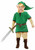 Elf Warrior Link Zelda Fantasy Green Fancy Dress Halloween Deluxe Child Costume