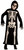 Skeleton Reaper Grim Skull Bones Black Fancy Dress Up Halloween Child Costume