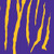 LSU Tiger Stripe Purple Gold School Spirit College Sports Party Beverage Napkins