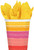 Summer Shells Pink & Orange Tropical Luau Theme Party Bulk 9 oz. Paper Cups