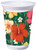 Tropical Flowers Floral Beach Summer Luau Theme Party 16 oz. Plastic Cups