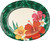 Tropical Flowers Floral Beach Summer Luau Theme Party 12" x 10" Banquet Plates