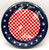 Patriotic Spirit USA Flag 4th July Holiday Theme Party 7" Paper Dessert Plates