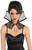 Dark Side Gothic Collar Vampire Fancy Dress Up Halloween Adult Costume Accessory