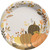 Golden Autumn Leaves Fall Thanksgiving Holiday Theme Party 10.5" Banquet Plates