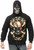 Skull & Crossbones Hoodie Skeleton Fancy Dress Halloween Adult Costume Accessory