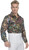 Super Hot Multi Flame Disco Shirt Pimp Fancy Dress Up Halloween Adult Costume